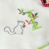 彩虹字母刺繡小手巾