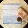 蘭花紗布提花方巾