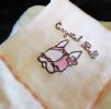 大頭狗紗布刺繡方巾