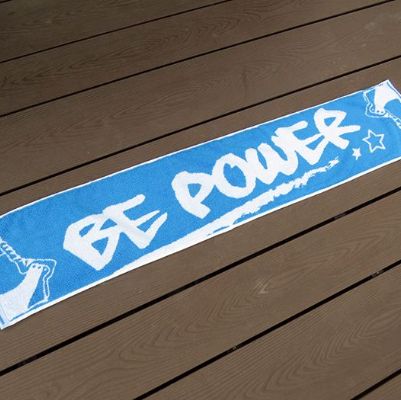 POWER球鞋提花運動巾- 天空藍