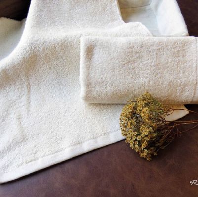 平織無染毛巾