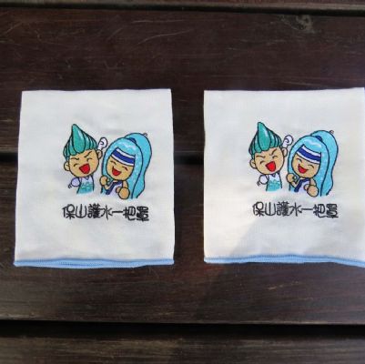 紗布刺繡方巾