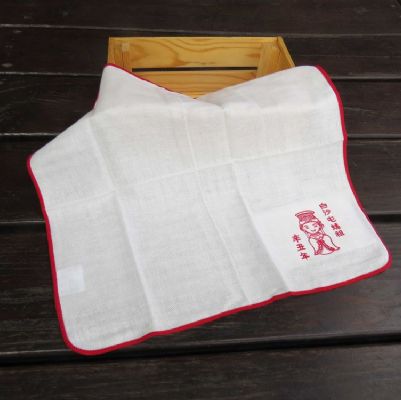白沙屯雙層紗布方巾刺繡